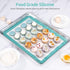 U-Taste 446ºF Heat Resistant Macaron Silicone Baking Mat, Non Stick Reusable Cookies Pastry Sheet Liner with Edge Enhancement Circle Measurement (...